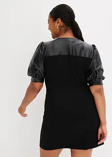 Lederimitat-Kleid, bonprix