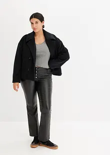 Kurze Cabanjacke in Wolloptik, bonprix