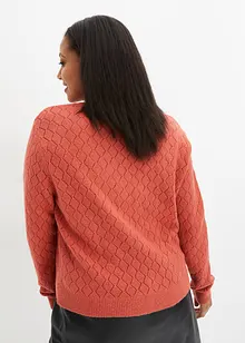 Kurzer Ajour-Pullover, bonprix