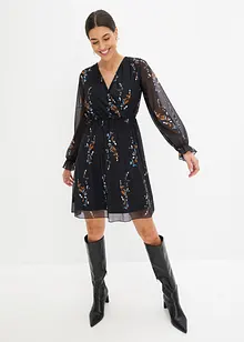 Robe imprimée en mesh, bonprix