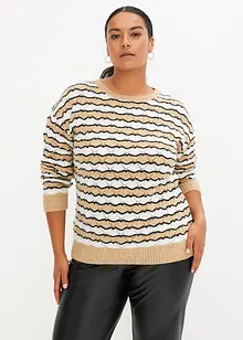 gemusterter Pullover, bonprix