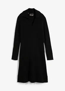 Robe en maille à col polo, bonprix