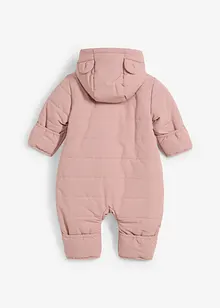 Wattierter wasserabweisender Overall mit Teddyfleece, bonprix