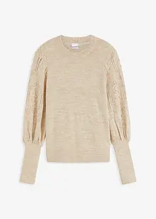 Pull à motif ajouré, bonprix