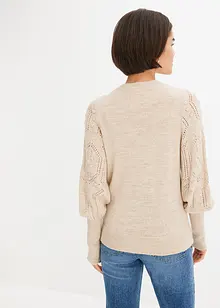 Pullover mit Ajourmuster, bonprix