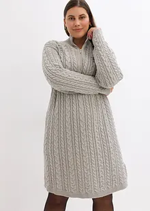 Robe en maille à motif torsadé, bonprix