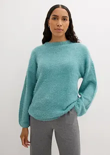 Pull en fil duveteux, bonprix