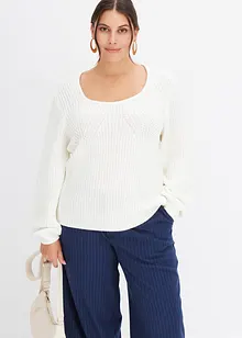 Pullover mit Karree-Ausschnitt, bonprix