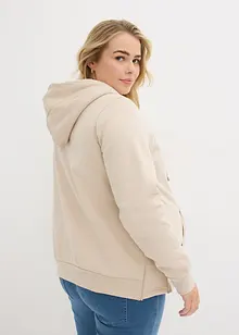 Umstands-Sweatjacke mit Baby-Einsatz und flauschiger Innenseite, bonprix