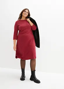 Robe en jersey milano de viscose mélangée avec motif jacquard, bonprix