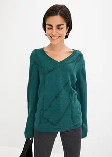 Pullover mit Strass-Applikation, bonprix