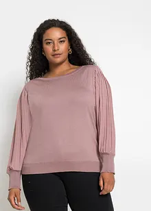 Pull fluide en fine maille de viscose mélangée, bonprix