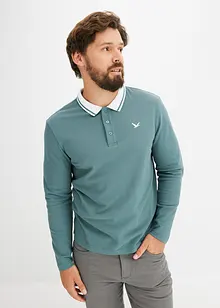 Pique-Poloshirt, Langarm aus reiner Bio-Baumwolle, bonprix