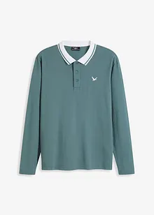 Pique-Poloshirt, Langarm aus reiner Bio-Baumwolle, bonprix