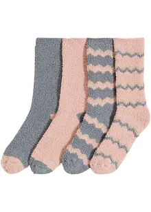 Kuschelsocken mit recyceltem Polyester (4er Pack), bonprix