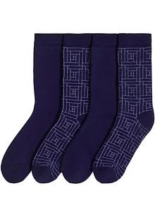 Lot de 4 paires de chaussettes chaudes avec une doublure douce en éponge, bonprix