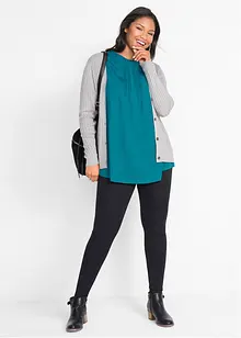 T-shirt évasé, manches courtes, bonprix