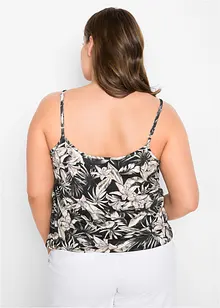 Top à fines bretelles en viscose extensible douce, bonprix