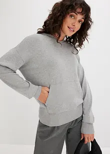 Strick-Hoodie mit Kängurutasche aus Viskose-Mix, bonprix