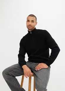 Troyer Pullover mit Baumwolle, bonprix