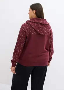 Sweat à capuche et col zippé, bonprix