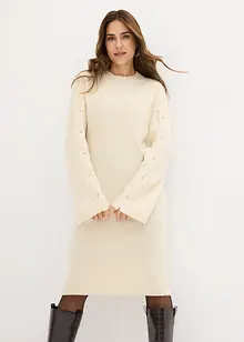 Robe en maille avec manches raffinées, bonprix