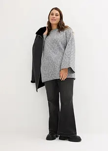 Oversize-Pullover mit Zopfmuster, bonprix