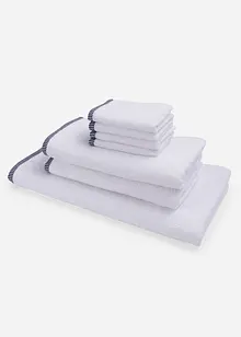 Serviette de bain avec bordure imprimée, bonprix