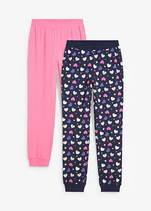 Lange Pyjama-Hose für Mädchen (2er Pack), bonprix