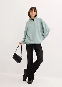 Oversize-Sweatshirt mit Troyerkragen, bonprix