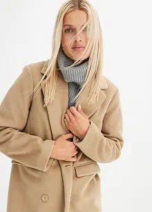 Manteau croisé aspect laine, bonprix