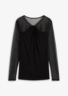 Langarmshirt mit Mesh, bonprix