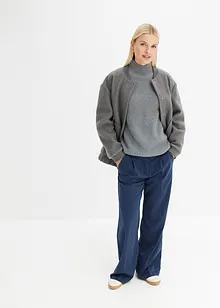 Pull en maille à col montant, bonprix