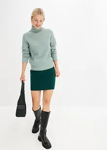Pull en maille à col montant, bonprix