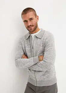 Polo-Strickjacke mit Reißverschluss, bonprix