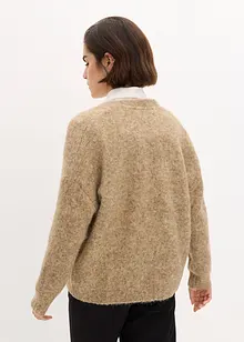 Strickjacke mit Wollanteil, bonprix