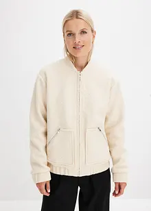 Blouson en maille bouclette douce, bonprix