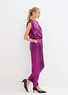 Jumpsuit mit Glanzdruck, bonprix