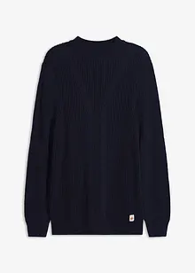 Pull en maille torsadée avec coton, bonprix