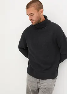 Rollkragenpullover mit überschnittenen Schultern, Loose Fit, bonprix