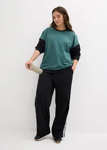 Survêtement avec sweat et pantalon large (ens. 2 pces), bonprix