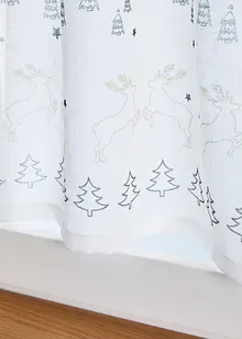 Scheibengardine mit Weihnachtsdruck, bonprix