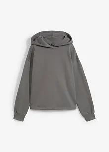 Sweat-shirt à capuche avec cordon à la base, bonprix