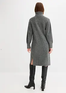 Robe en maille fendue sur le côté, bonprix