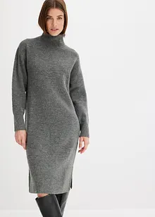 Robe en maille fendue sur le côté, bonprix