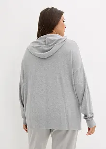 Strick-Hoodie mit Kängurutasche, bonprix