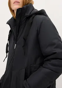 Wattierter Parka mit abnehmbarer Kapuze und Taillenregulierung, bonprix