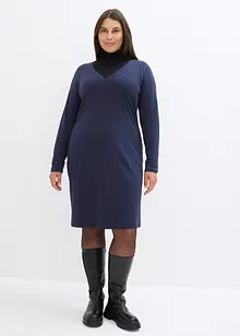 Jerseykleid mit V-Ausschnitt (2er Pack), bonprix