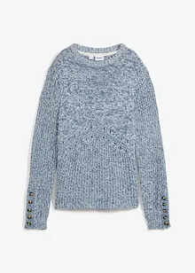 Pull en maille avec des boutons, bonprix