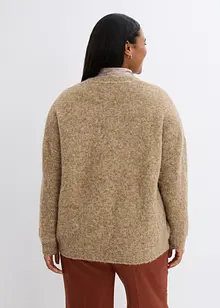 Strickjacke mit Wollanteil, bonprix